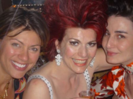 Cleo Rocos with Journalist, kate Silverton and Model, Erin O'Connor